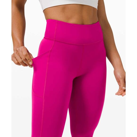 Lululemon Invigorate High-Rise Tight Leggings 28" Ripened Raspberry Pink 4 - Picture 2 of 9